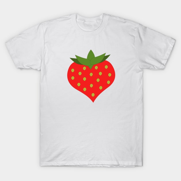 Heart shaped strawberry T-Shirt by Design images
